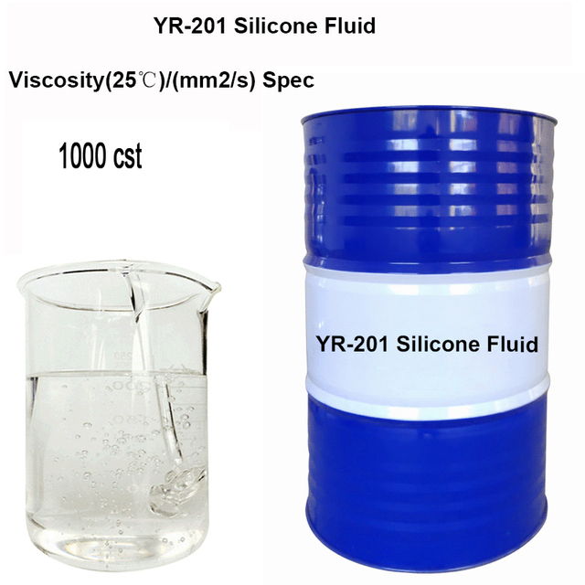 100% High Pure 201 Dimethyl Silicon Lubricant Silicone Oil 1000 Cst With Plastic Drum Packing